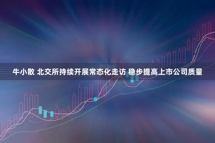 牛小散 北交所持续开展常态化走访 稳步提高上市公司质量