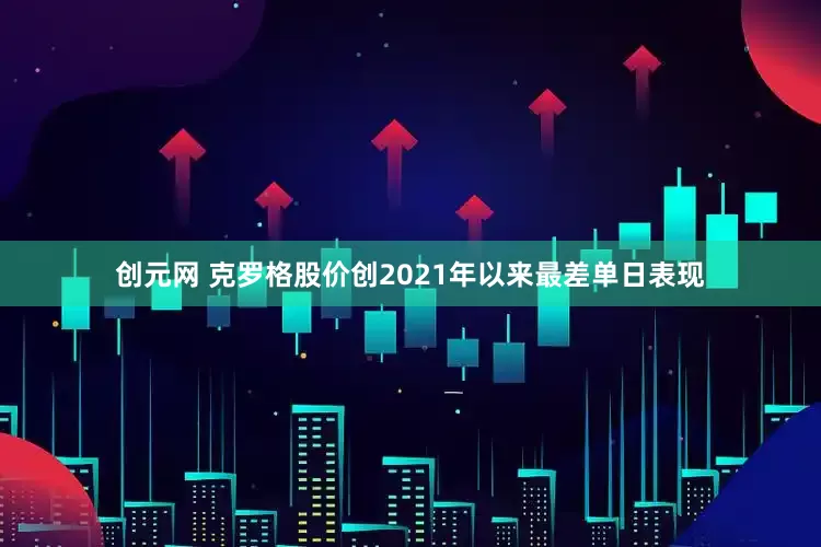创元网 克罗格股价创2021年以来最差单日表现